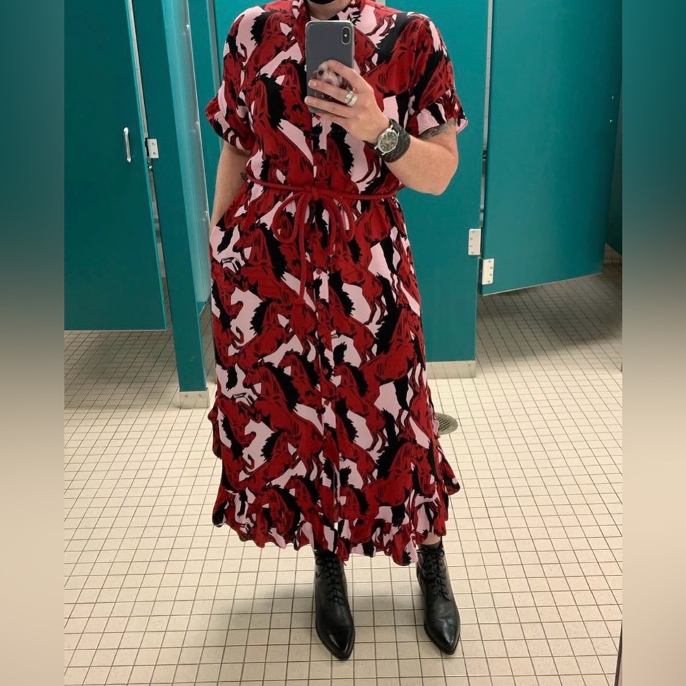 Anthropologie Cory Lynn Calter Horse Dress size Small